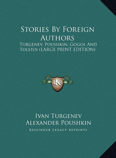 Couverture_Stories By Foreign Authors