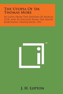 Front cover_The Utopia of Sir Thomas More