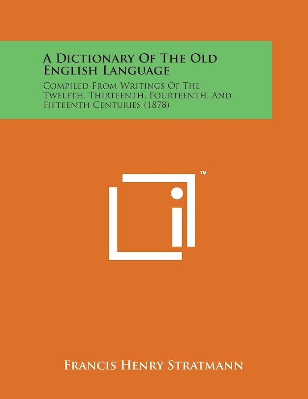 Front cover_A Dictionary of the Old English Language