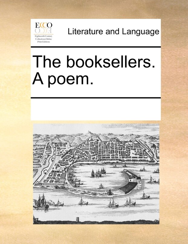 Front cover_The Booksellers. A Poem.