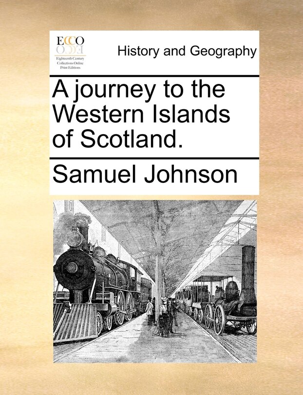 Front cover_A Journey To The Western Islands Of Scotland.