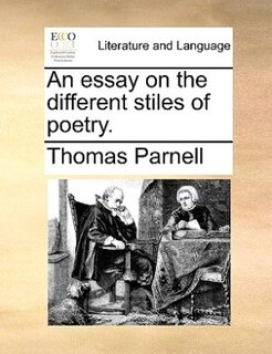 Couverture_An Essay On The Different Stiles Of Poetry.