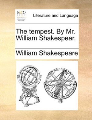 Front cover_The Tempest. By Mr. William Shakespear.