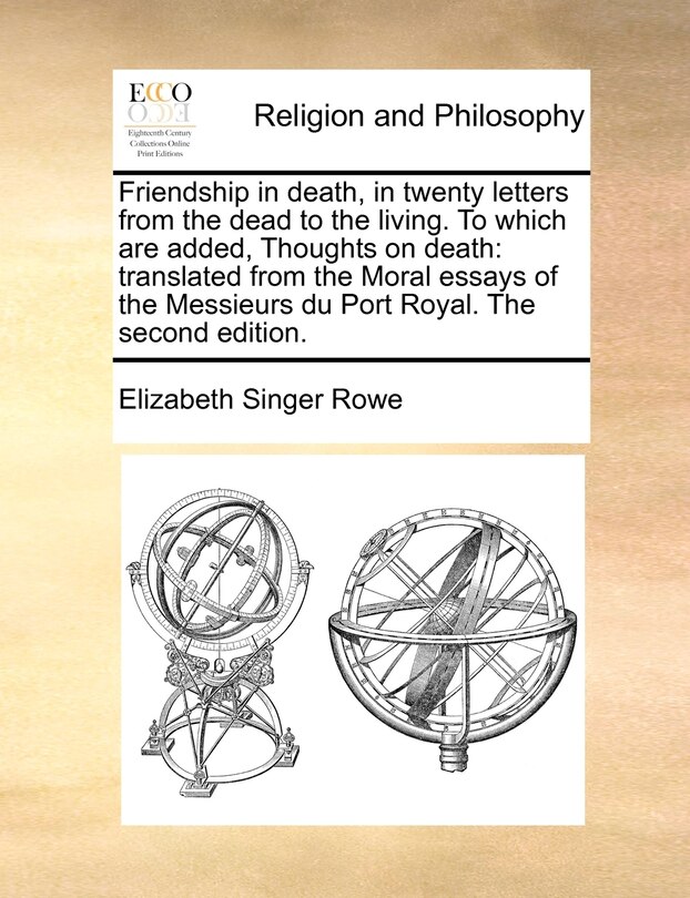 Front cover_Friendship In Death, In Twenty Letters From The Dead To The Living. To Which Are Added, Thoughts On Death
