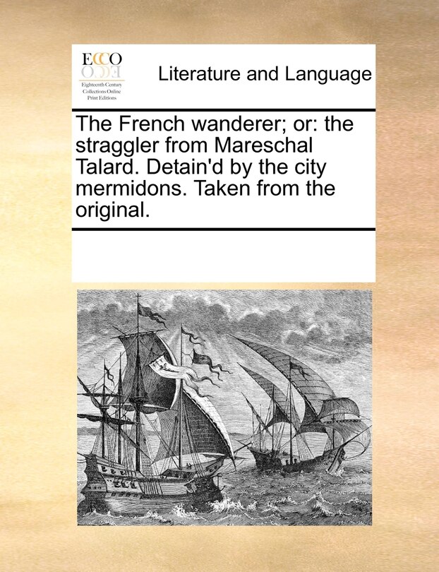 Front cover_The French Wanderer; Or