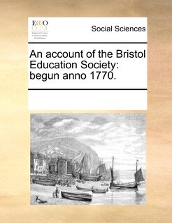 Couverture_An Account Of The Bristol Education Society