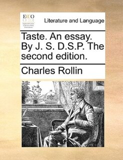 Couverture_Taste. An essay. By J. S. D.S.P. The second edition.
