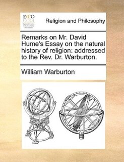 Front cover_Remarks on Mr. David Hume's Essay on the natural history of religion