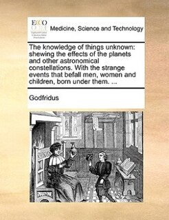 Couverture_The knowledge of things unknown