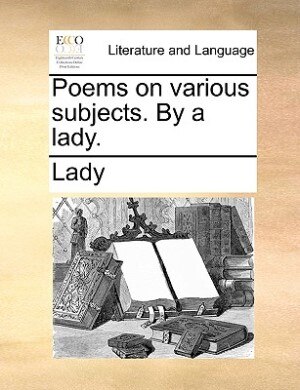Couverture_Poems on various subjects. By a lady.