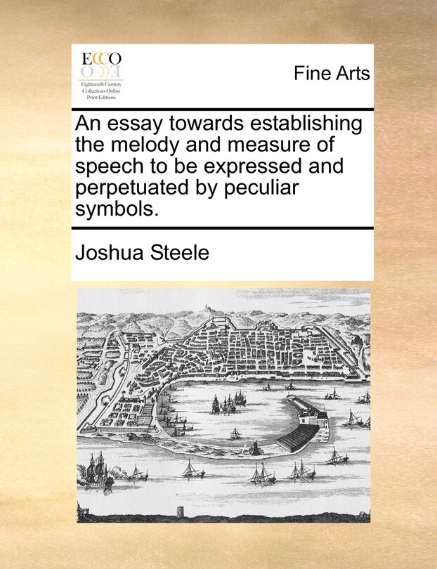 Front cover_An essay towards establishing the melody and measure of speech to be expressed and perpetuated by peculiar symbols.