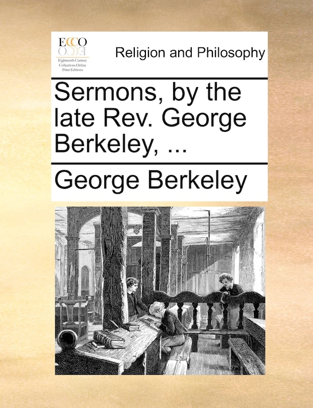 Front cover_Sermons, by the late Rev. George Berkeley, ...
