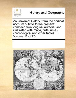 Couverture_An universal history, from the earliest account of time to the present
