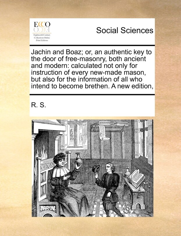 Front cover_Jachin and Boaz; Or, an Authentic Key to the Door of Free-Masonry, Both Ancient and Modern