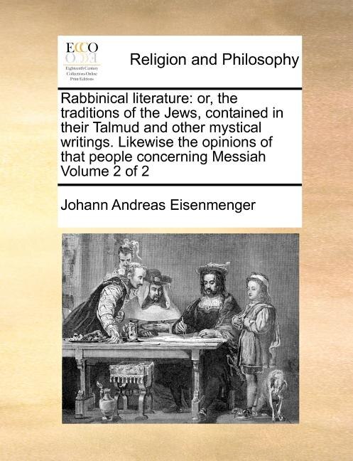 Front cover_Rabbinical Literature