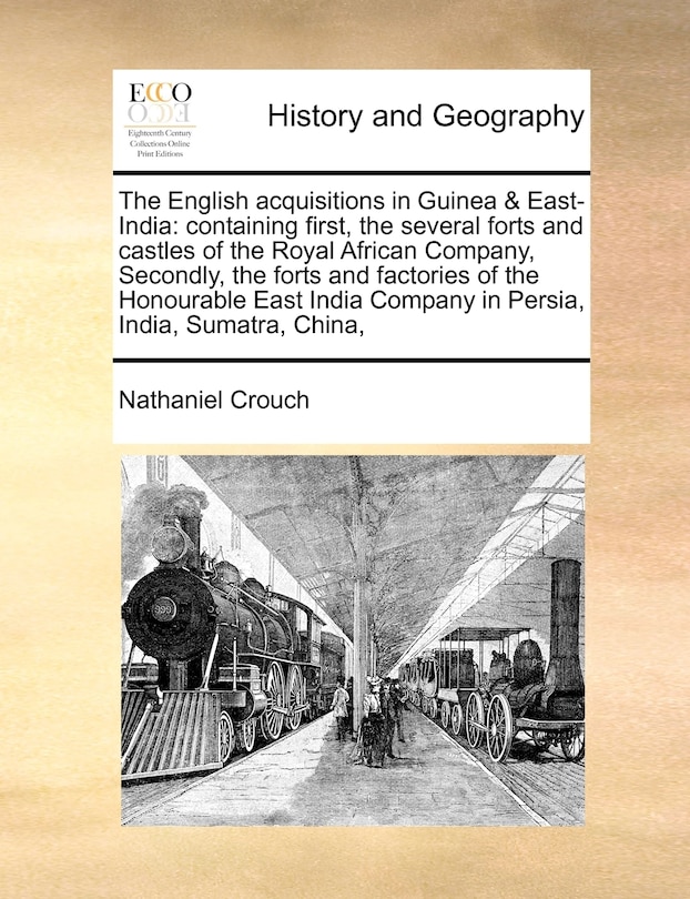 Front cover_The English Acquisitions in Guinea & East-India