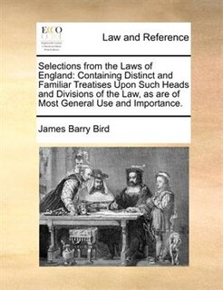 Front cover_Selections From The Laws Of England