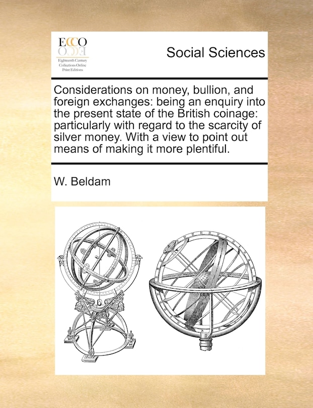 Couverture_Considerations on Money, Bullion, and Foreign Exchanges