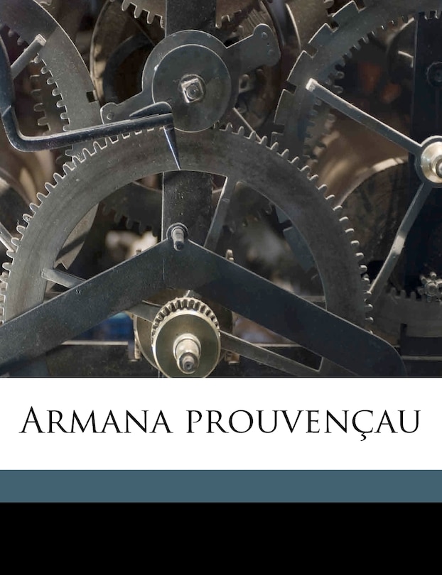 Front cover_Armana prouvença, Volume 1903