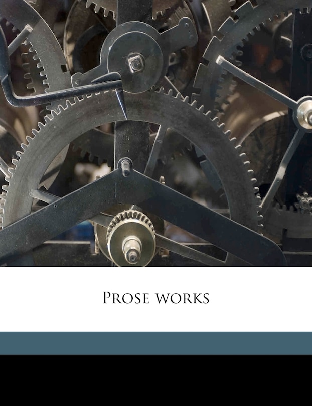 Front cover_Prose Works; Volume 12