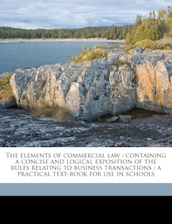 Couverture_The Elements of Commercial Law