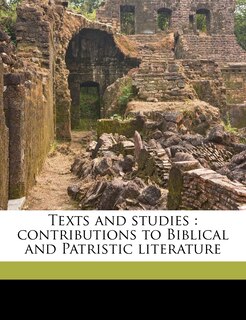 Couverture_Texts and Studies