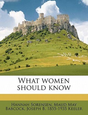 Front cover_What Women Should Know