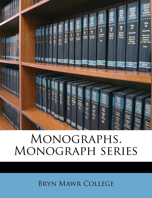 Front cover_Monographs. Monograph series Volume 8