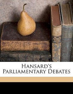 Front cover_Hansard's Parliamentary Debates