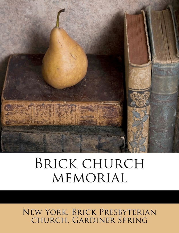 Couverture_Brick Church Memorial