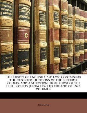 Couverture_The Digest Of English Case Law