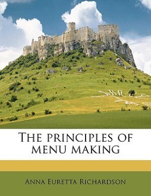 Couverture_The Principles Of Menu Making