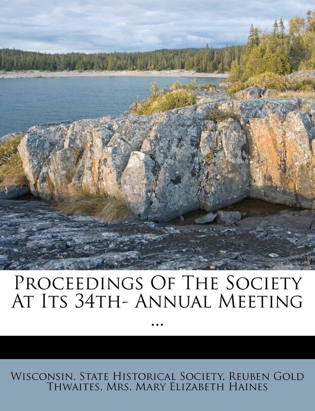 Couverture_Proceedings Of The Society At Its 34th- Annual Meeting ...