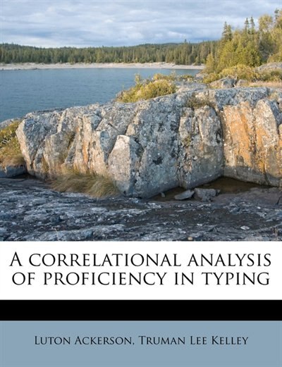 Couverture_A Correlational Analysis Of Proficiency In Typing