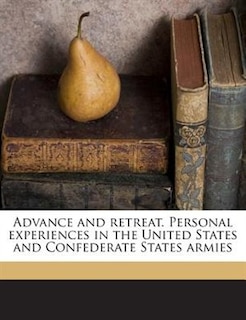 Front cover_Advance And Retreat. Personal Experiences In The United States And Confederate States Armies