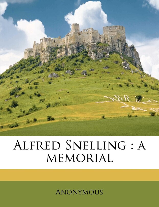 Front cover_Alfred Snelling