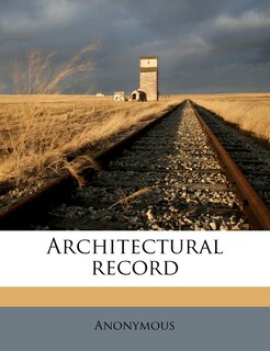 Front cover_Architectural Recor, Volume 3