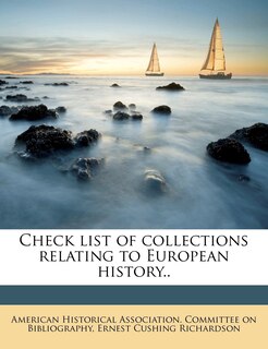 Front cover_Check List Of Collections Relating To European History..
