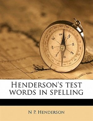 Front cover_Henderson's Test Words In Spelling