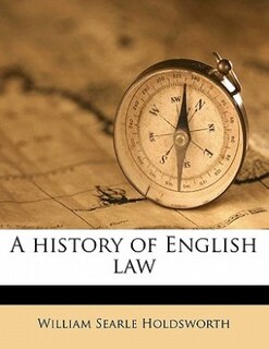 Couverture_A history of English law Volume 8