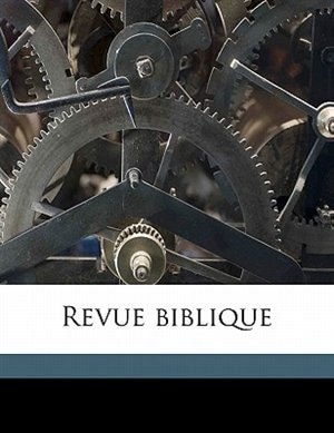 Front cover_Revue Biblique