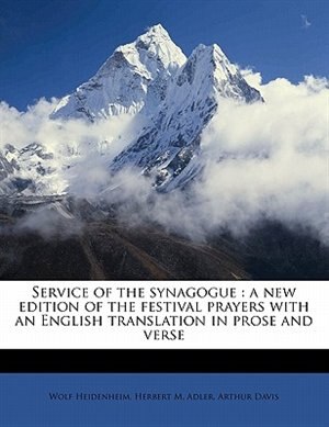 Front cover_Service of the synagogue