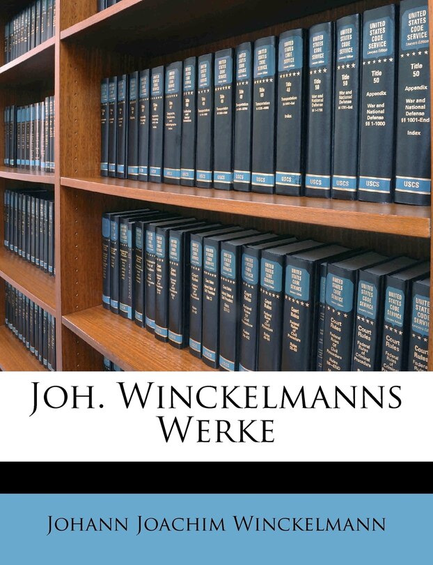 Front cover_Joh. Winckelmanns Werke. Zweiter Band