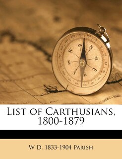 Front cover_List Of Carthusians, 1800-1879