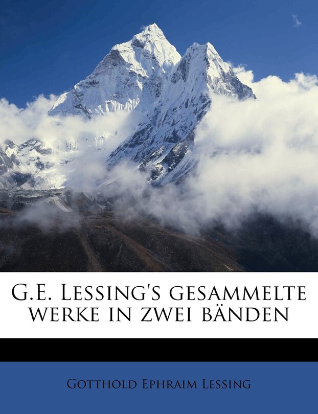 Front cover_G.e. Lessing's Gesammelte Werke In Zwei Bänden