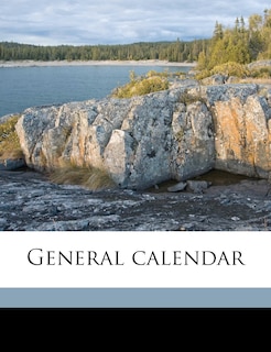 Front cover_General Calenda, Volume 1891-92