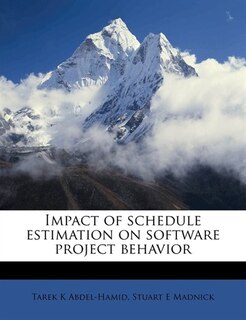 Couverture_Impact Of Schedule Estimation On Software Project Behavior