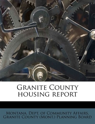Front cover_Granite County Housing Report
