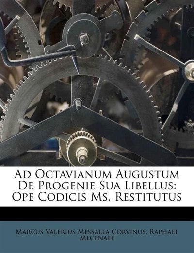 Front cover_Ad Octavianum Augustum De Progenie Sua Libellus