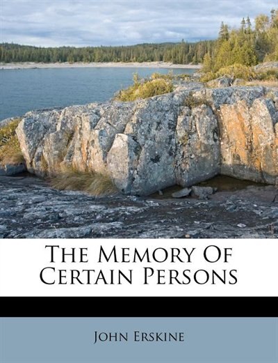 Couverture_The Memory Of Certain Persons